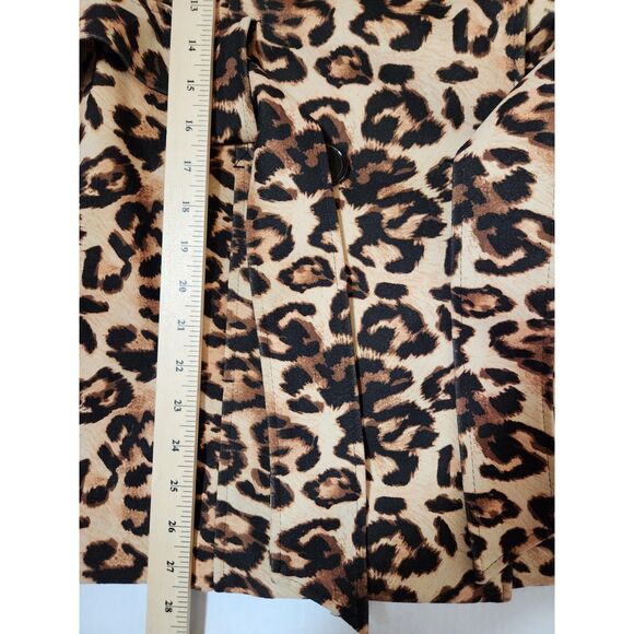 Mod Modele Leopard Print Pea Coat | Women's Size Small - Picture 5 of 10
